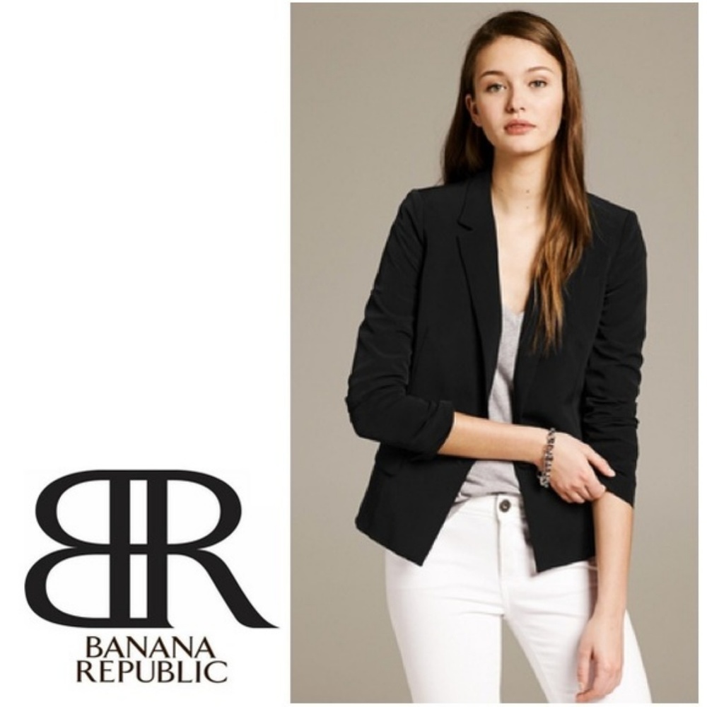 Classic Black Blazer by Banana Republic